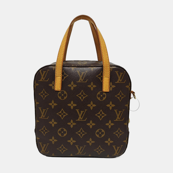 SPONTINI Monogram Coated Canvas Brown