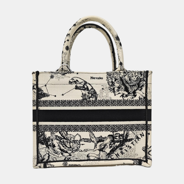 Book Tote Small Canvas White