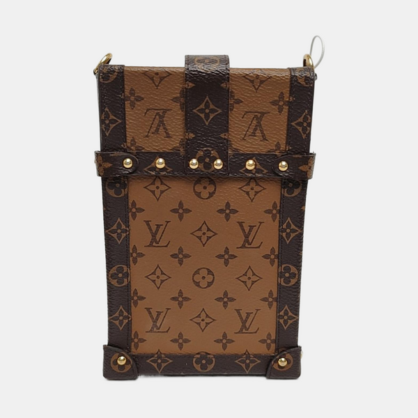 TRUNK Monogram Coated Canvas Brown