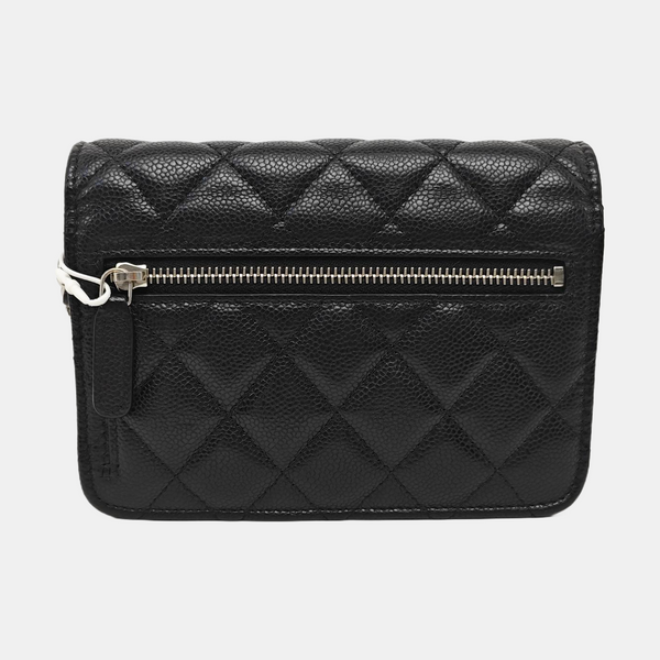 WOC Quilted Grained Calfskin Black