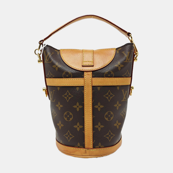 DUFFLE Monogram Coated Canvas Brown