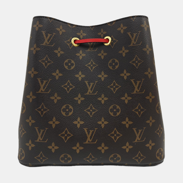 NÉONOÉ MM Monogram Coated Canvas Brown