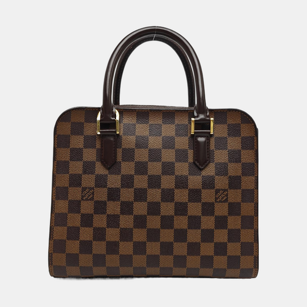 TRIANA Damier Ebene Coated Canvas Brown