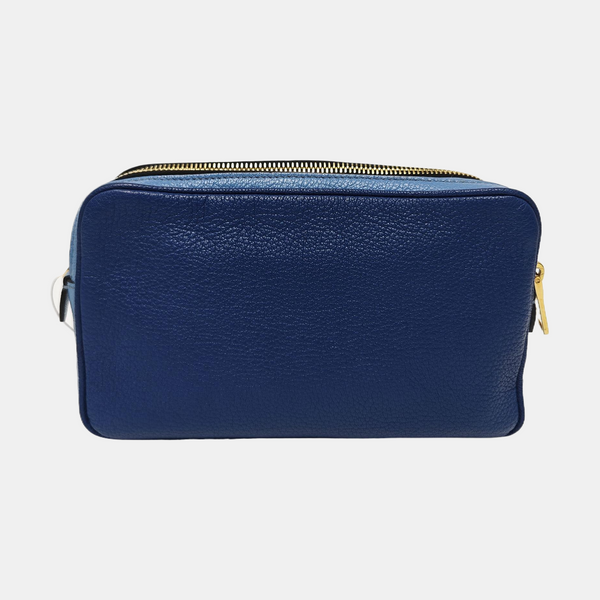 Calfskin Shoulder Bag Blue