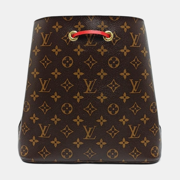 NÉONOÉ MM Monogram Coated Canvas Brown