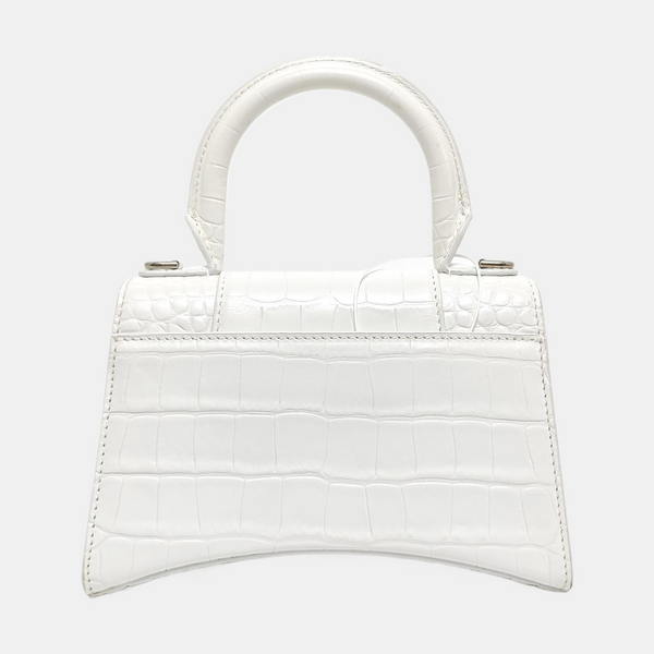 Hourglass Small Calfskin White