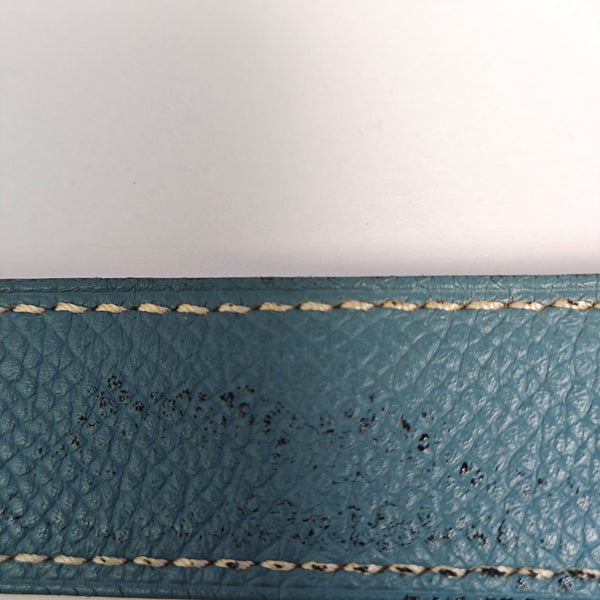 Leather Belt Blue