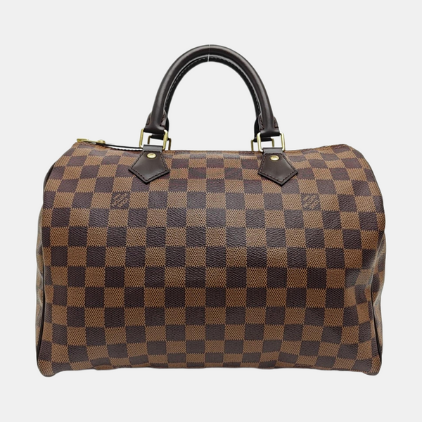 SPEEDY 30 Damier Ebene Coated Canvas Brown
