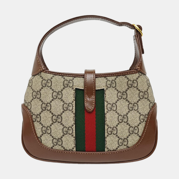 Jackie 1961 Mini Monogram Coated Canvas Beige