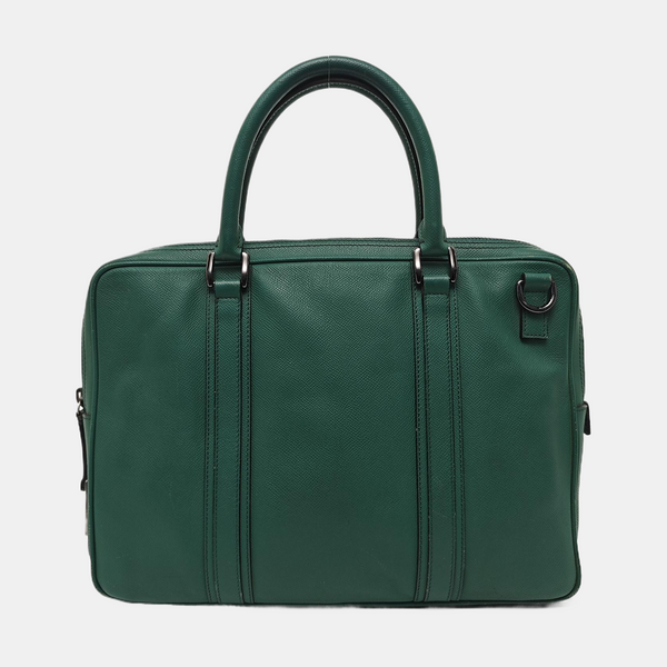 Calfskin Top Handle Bag Green