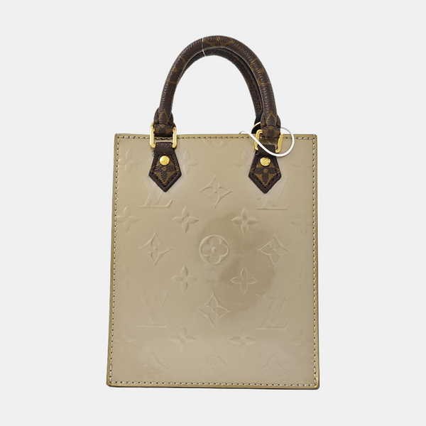 SAC PLAT BB Monogram Patent Leather Gold