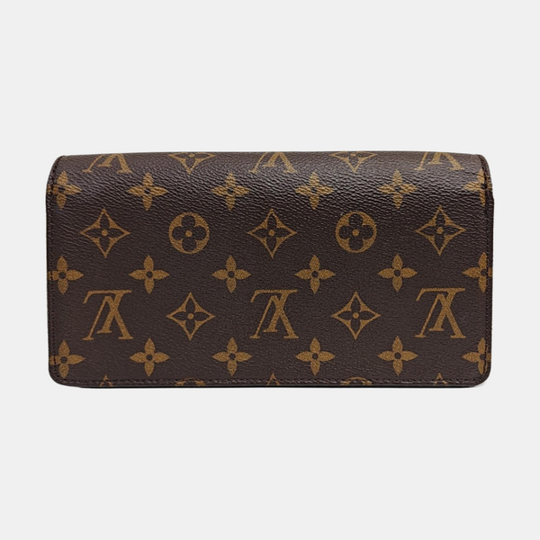 Lily Monogram Coated Canvas Brown