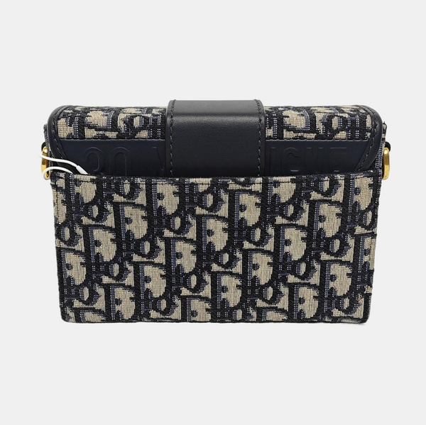 Authenticated pre-owned 30 Montaigne Oblique Canvas Blue - Shoulder Bag at Looply
