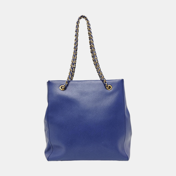 Calfskin Tote Bag Blue