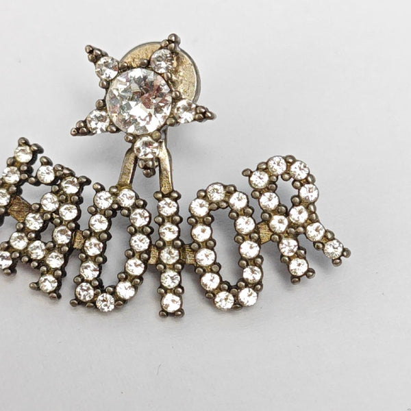 J'adior Metal Silver Stud Earrings