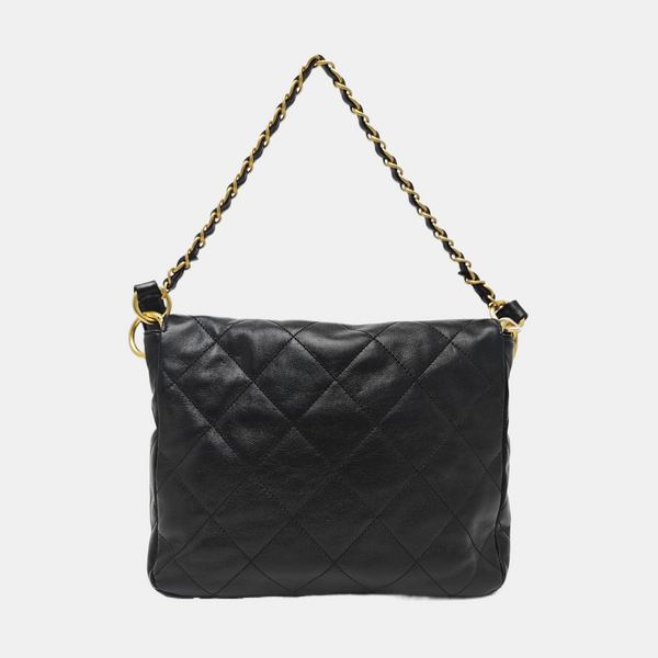 Suppletwins Quilted Calfskin Black