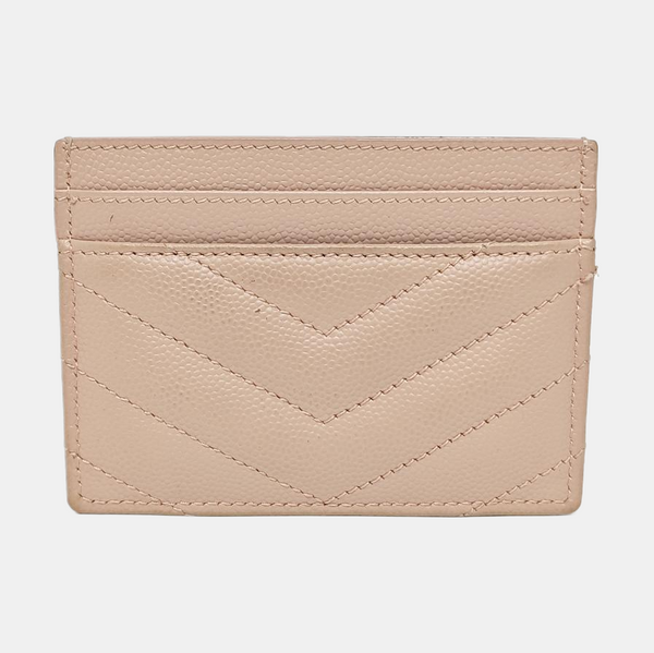 MONOGRAM Calfskin Pink Card Holder