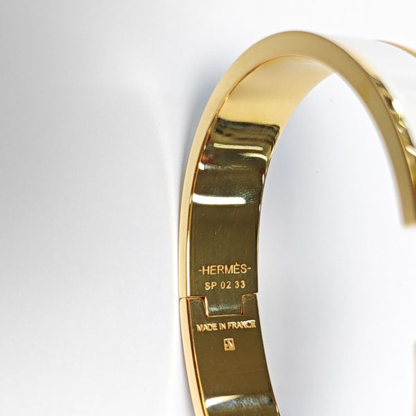 Clic H Metal Gold Bangle