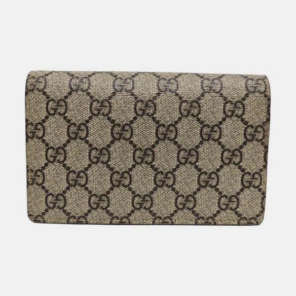 GG Supreme Mini Monogram Coated Canvas Beige