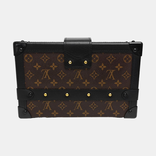 PETITE MALLE Monogram Coated Canvas Brown