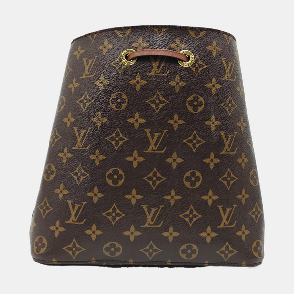 NÉONOÉ MM Monogram Coated Canvas Brown