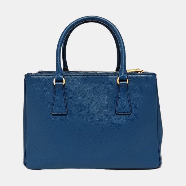 Authenticated pre-owned Galleria Saffiano Calfskin Blue - Shoulder Bag at Looply