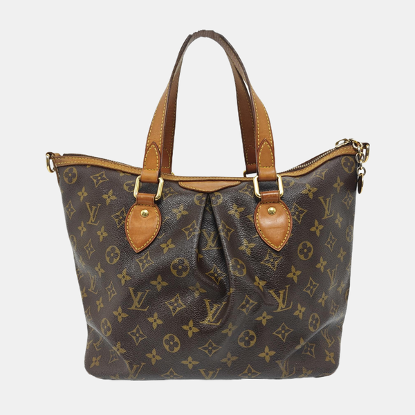PALERMO PM Monogram Coated Canvas Brown