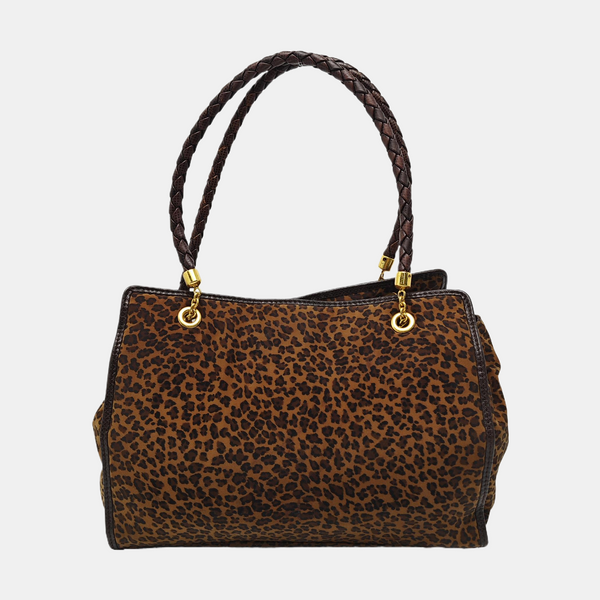 Fabric Tote Bag Brown