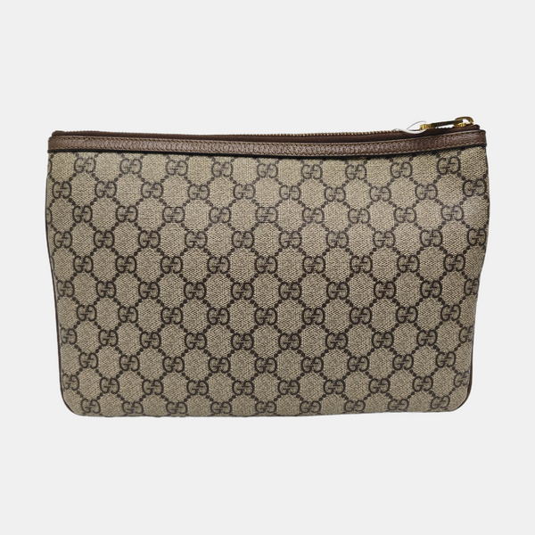Ophidia Large Monogram Coated Canvas Beige
