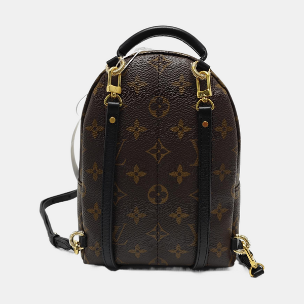 PALM SPRINGS Mini Monogram Coated Canvas Brown