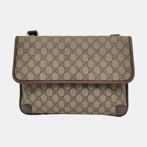 Neo Vintage Large Monogram Coated Canvas Brown