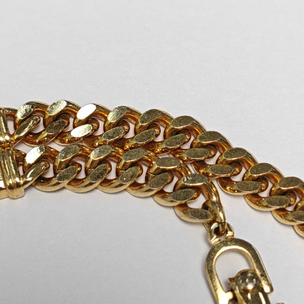 Dior Oblique Metal Gold Bracelet