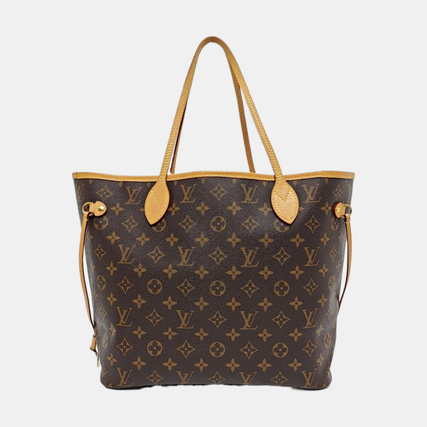 NEVERFULL MM Monogram Coated Canvas Brown