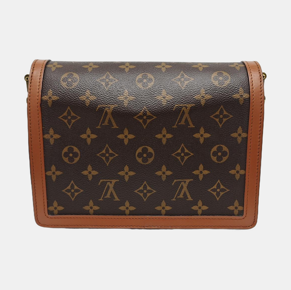 DAUPHINE MM Monogram Coated Canvas Brown