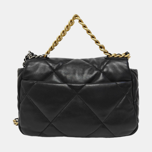 CHANEL 19 Small Quilted Lambskin Black