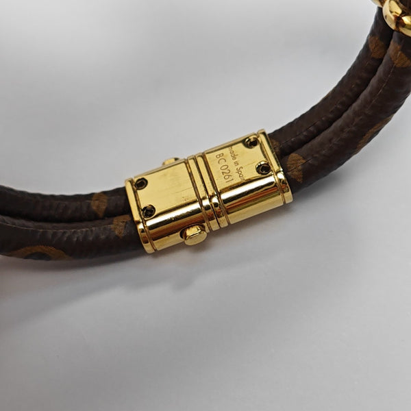 KEEP IT Coated Canvas Brown Bangle