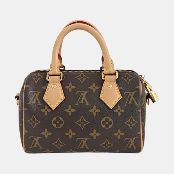 SPEEDY 20 Monogram Coated Canvas Brown