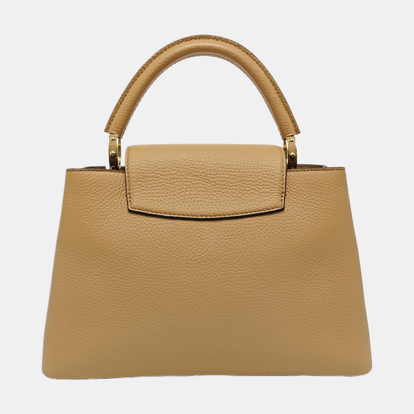 CAPUCINES MM Calfskin Beige