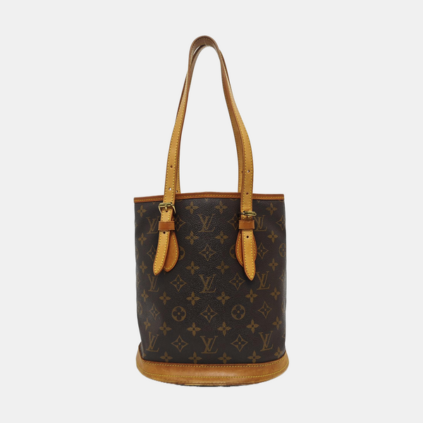 BUCKET PM Monogram Coated Canvas Brown