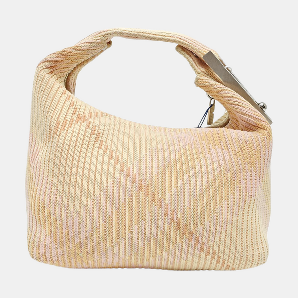 Fabric Top Handle Bag Mini Pink