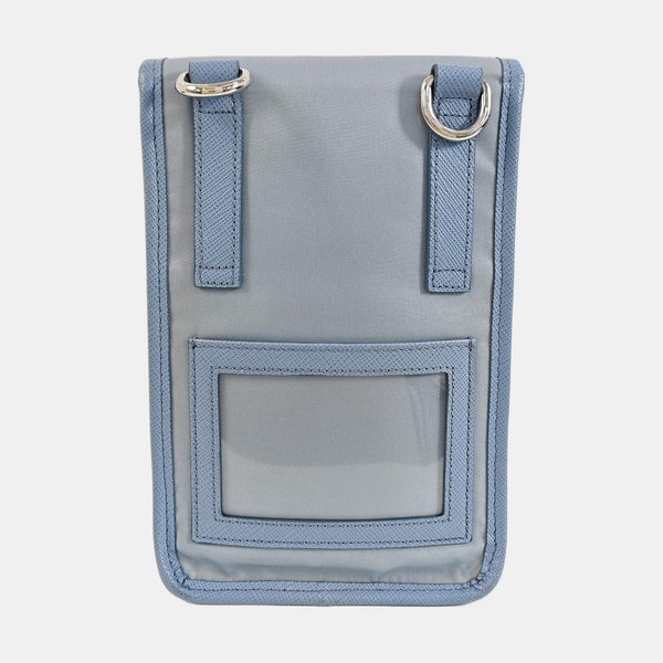 Fabric Shoulder Bag Blue