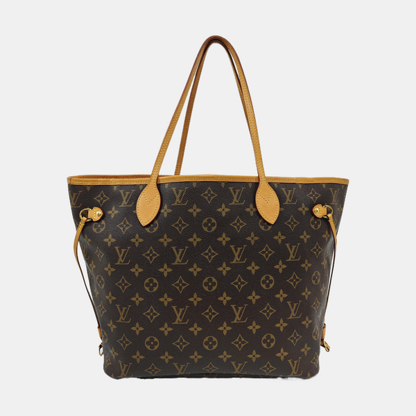 NEVERFULL MM Monogram Coated Canvas Brown