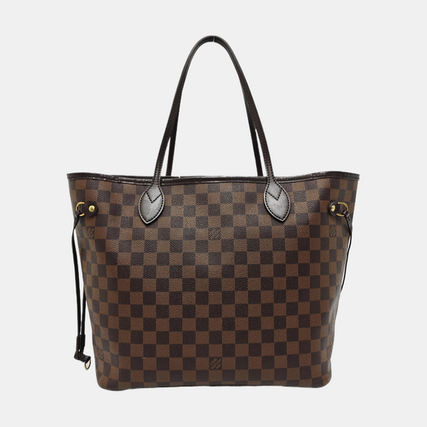 NEVERFULL MM Damier Ebene Coated Canvas Brown
