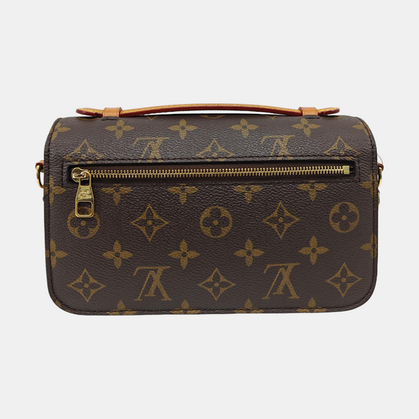 MÉTIS EAST WEST Monogram Coated Canvas Brown