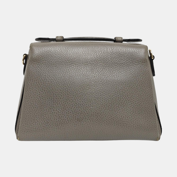Interlocking G Large Calfskin Gray