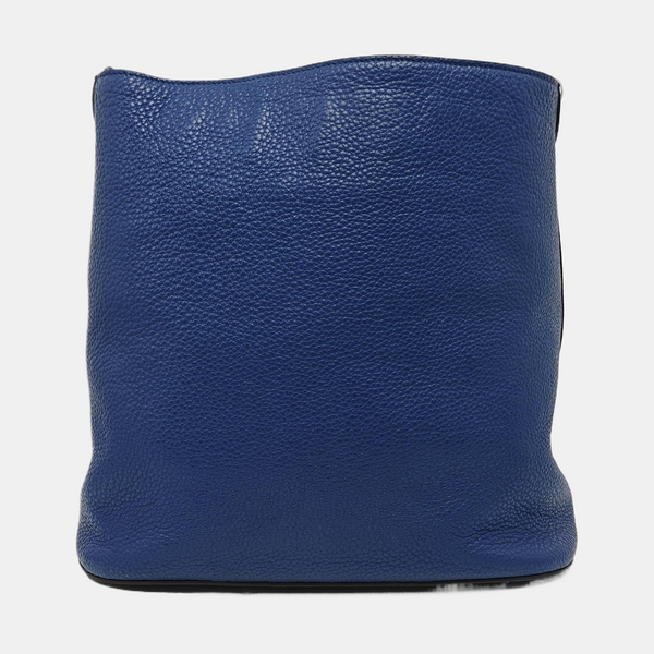 Calfskin Shoulder Bag Blue