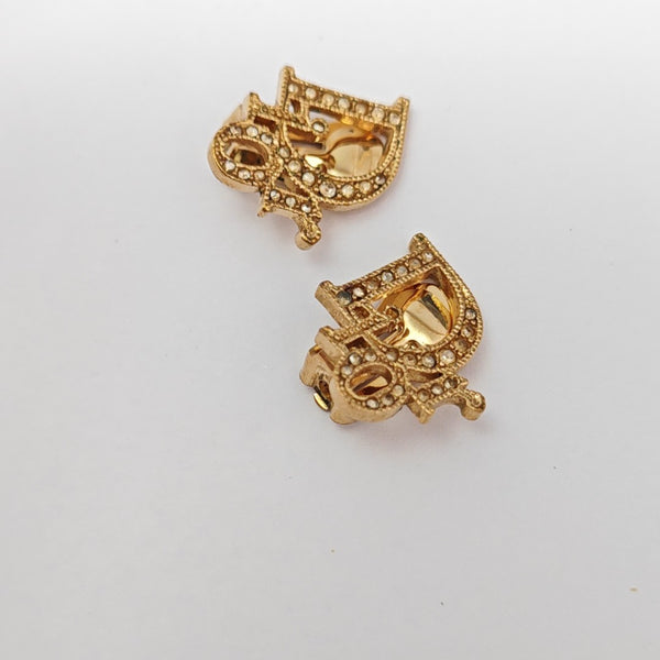 Metal Gold Clip On Earrings