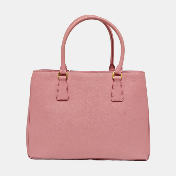 Authenticated pre-owned Galleria Medium Saffiano Calfskin Pink - Tote Bag at Looply