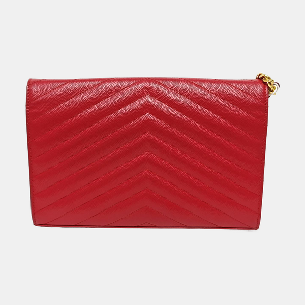MONOGRAM Medium Quilted Calfskin Red
