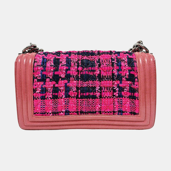 BOY CHANEL Medium Quilted Wool Red